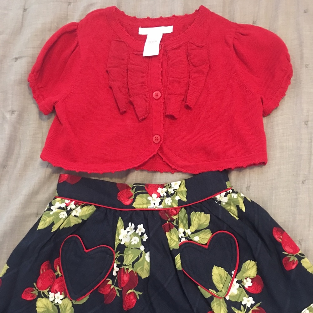 ❌SOLD❌ Janie & Jack Strawberry Sweet set